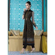 M16009 MEHAK BLACK GEORGETTE PARTY WEAR SUIT 